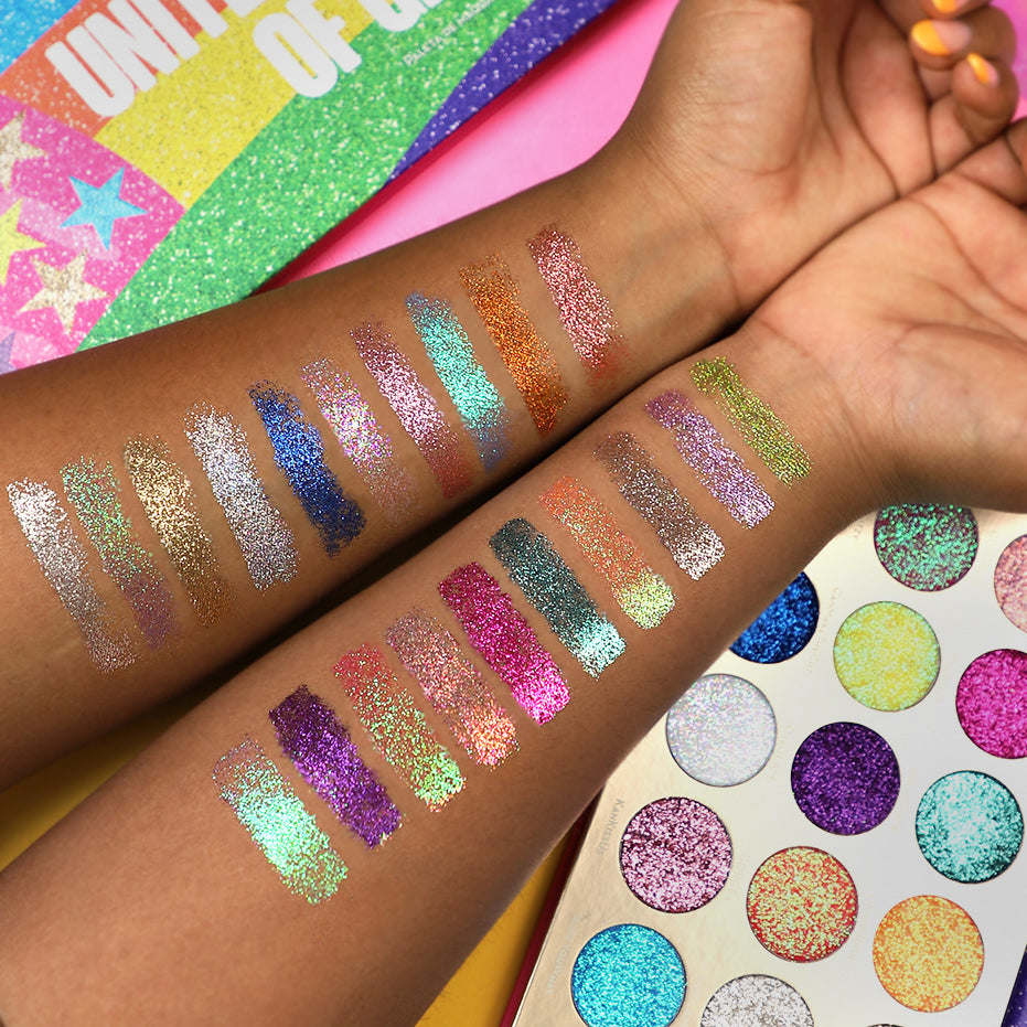 RUDE United Shades of Glitter - 21 Pressed Glitter Palette